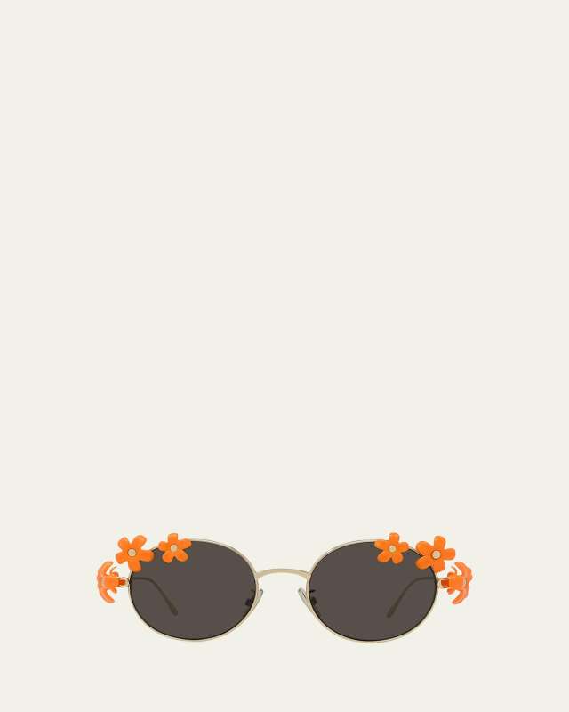 Signature Floral Metal Sunglasses